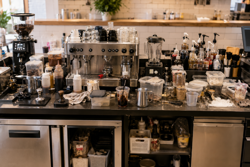 Cách setup quầy bar cà phê chuẩn với máy pha cà phê BAA giúp quán vận hành chuyên nghiệp hơn