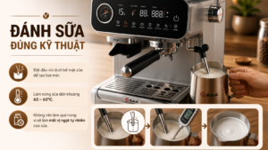 Cách sử dụng máy pha cà phê BAA 989 hiệu quả và ổn định nhất