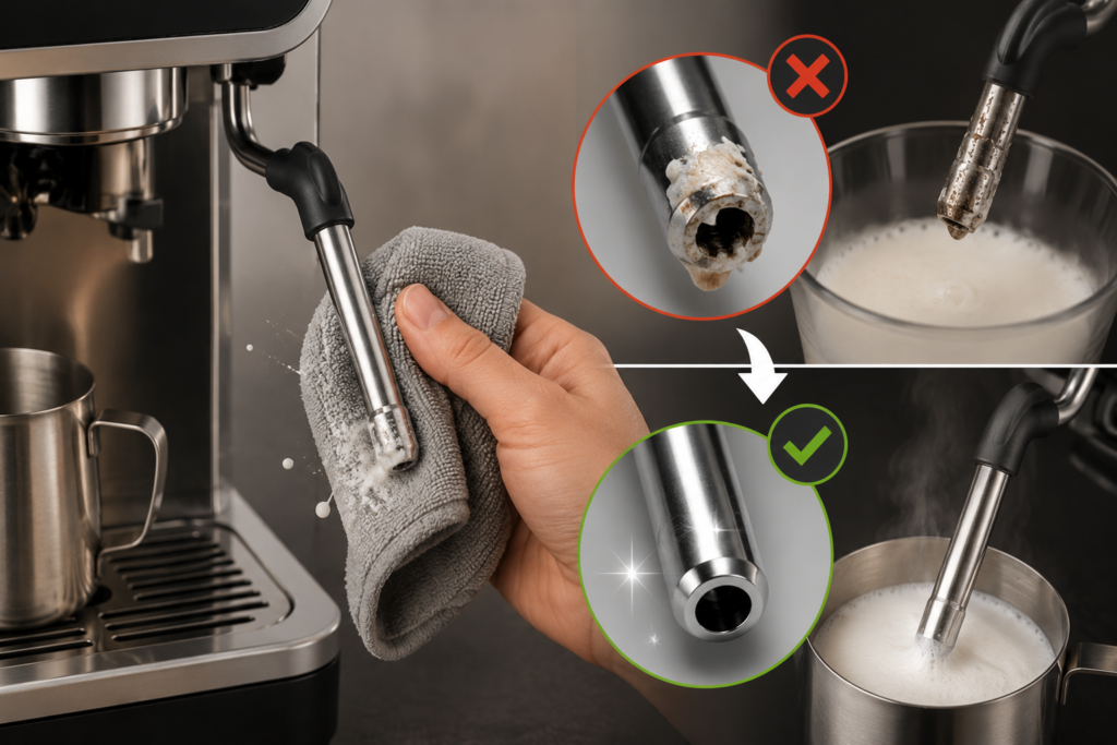 Cách vệ sinh máy pha cà phê BAA đúng chuẩn kỹ thuật giúp máy bền và cà phê ngon hơn