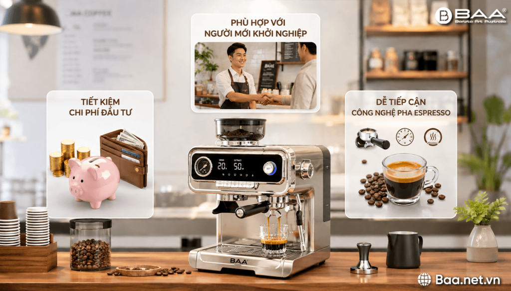 Có nên mua máy pha cà phê giá rẻ để mở quán? Những điều chủ quán cần biết trước khi quyết định