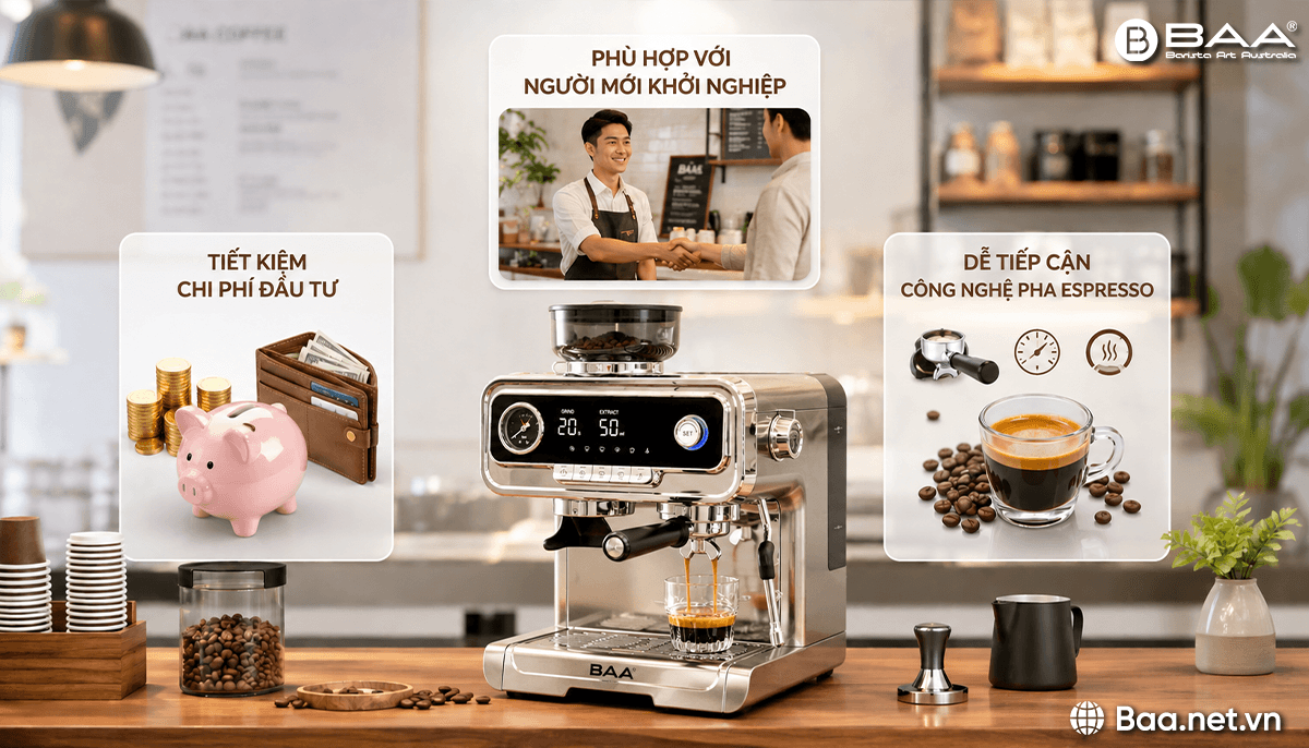 Cặn vôi đóng bít đường ống máy pha cà phê