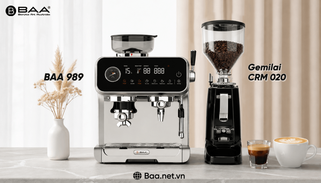 Máy pha cà phê BAA dưới 10 triệu liệu có đủ dùng? Đánh giá thực tế cho quán cafe mới mở