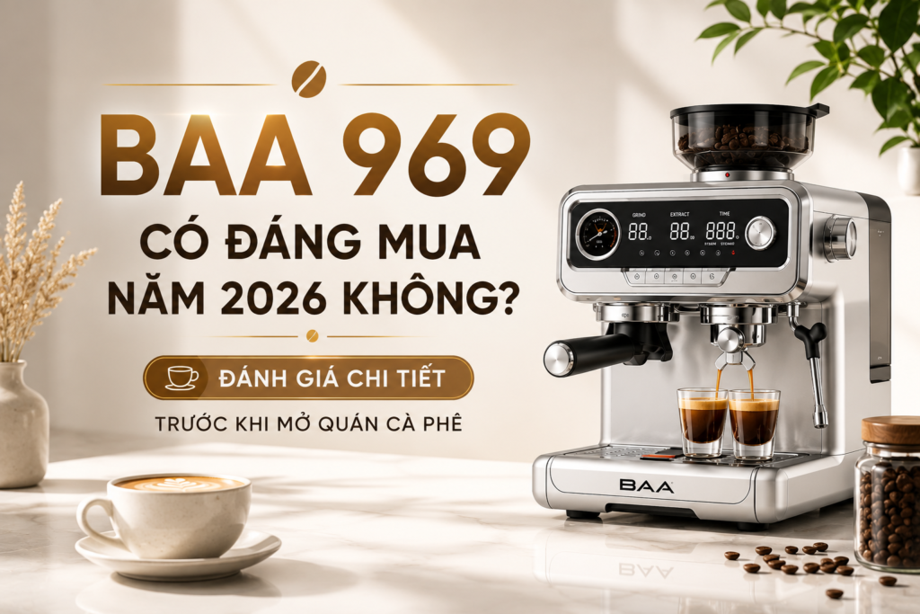 BAA 969 có đáng mua năm 2026 không? Đánh giá chi tiết trước khi mở quán cà phê