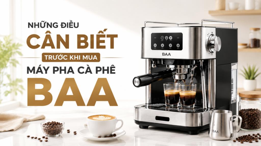 Những điều cần biết trước khi mua máy pha cà phê BAA